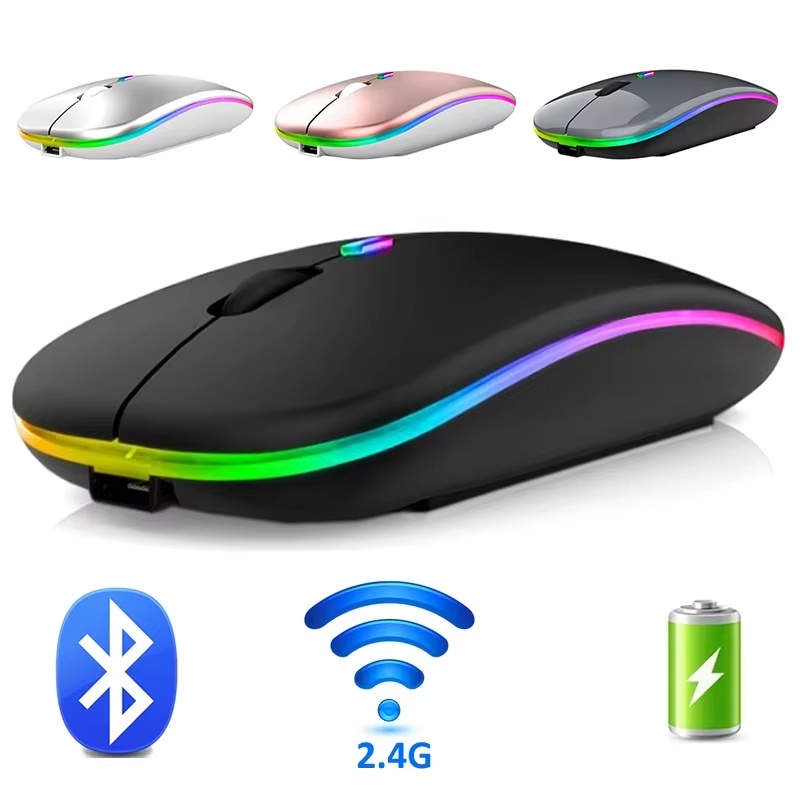Gaming Console Ipad - Wireless Bluetooth Mouse 2.4G Dual Modes
