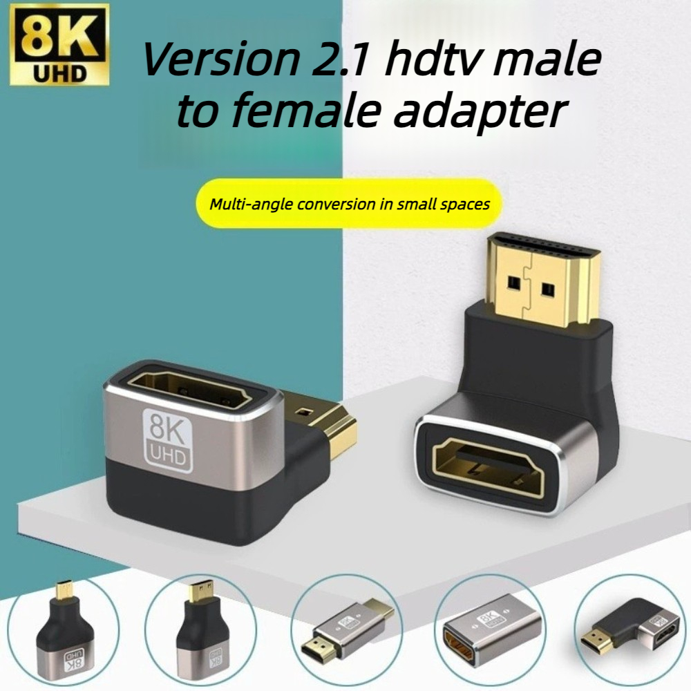 Hdmi Cable 2.1 - HDMI 90 and 270 Degree Adapter，HDMI
