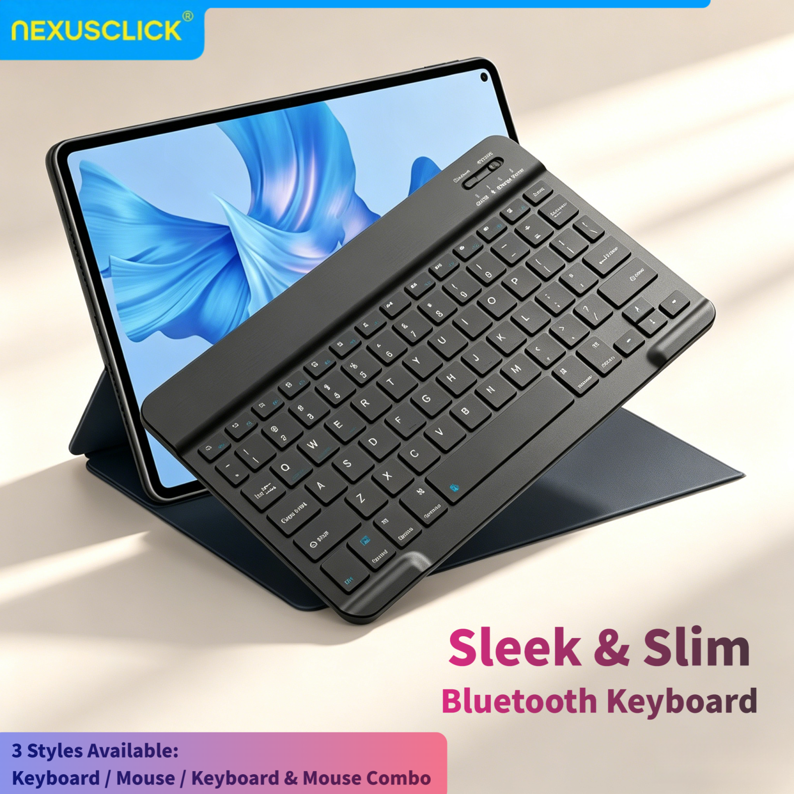 Gaming Console Ipad - NexusClick Wireless Bluetooth Keyboard Compatible with
