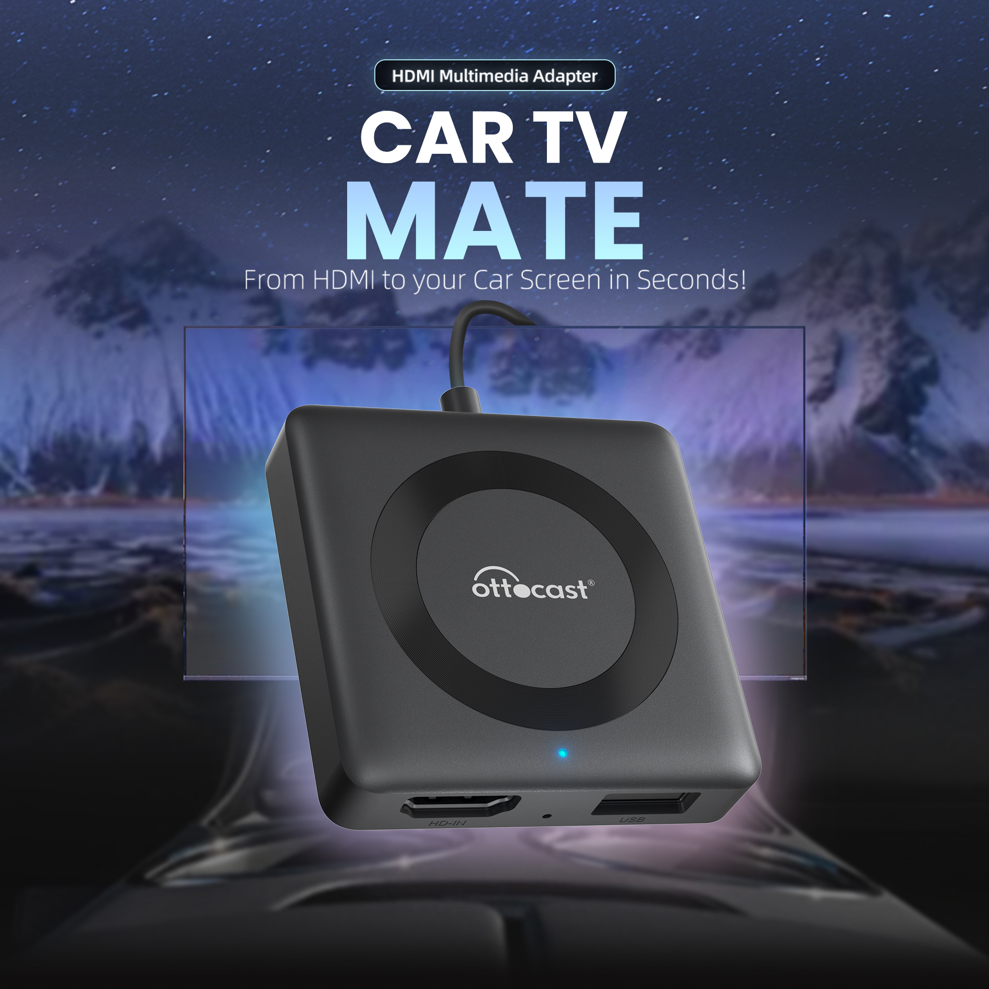 Gaming Console And - Wireless CarPlay Adapter OTTOCAST Car TV