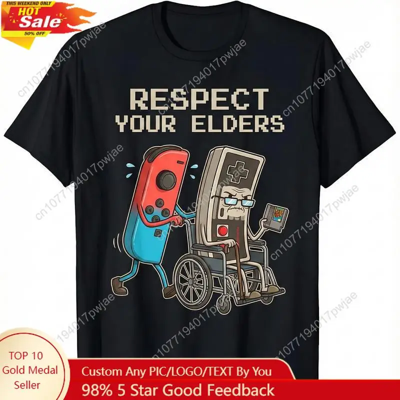 Funny Retro Gamer Graphic T-Sh - Gaming Console And 评论和价格
