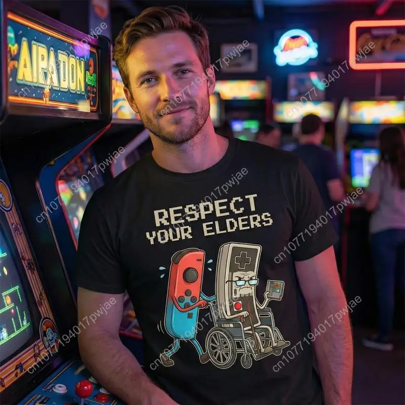 Funny Retro Gamer Graphic T-Sh - Gaming Console And 评论和价格