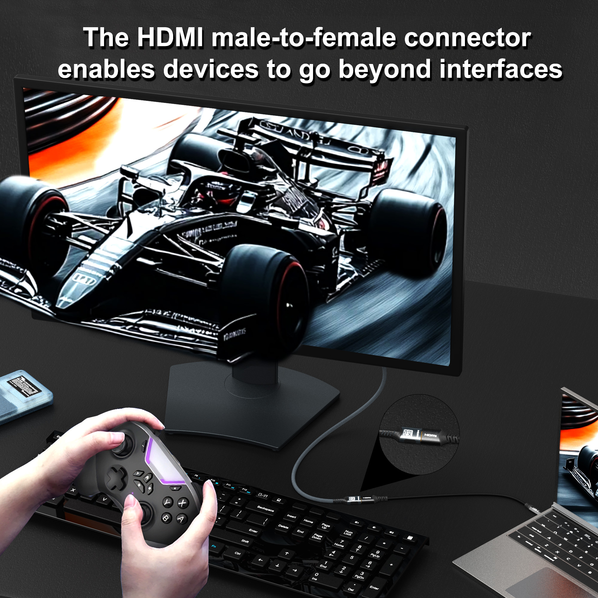 HDMI 2.1 Extension cable 8K HD - Hdmi Cable 2.1 评论和价格