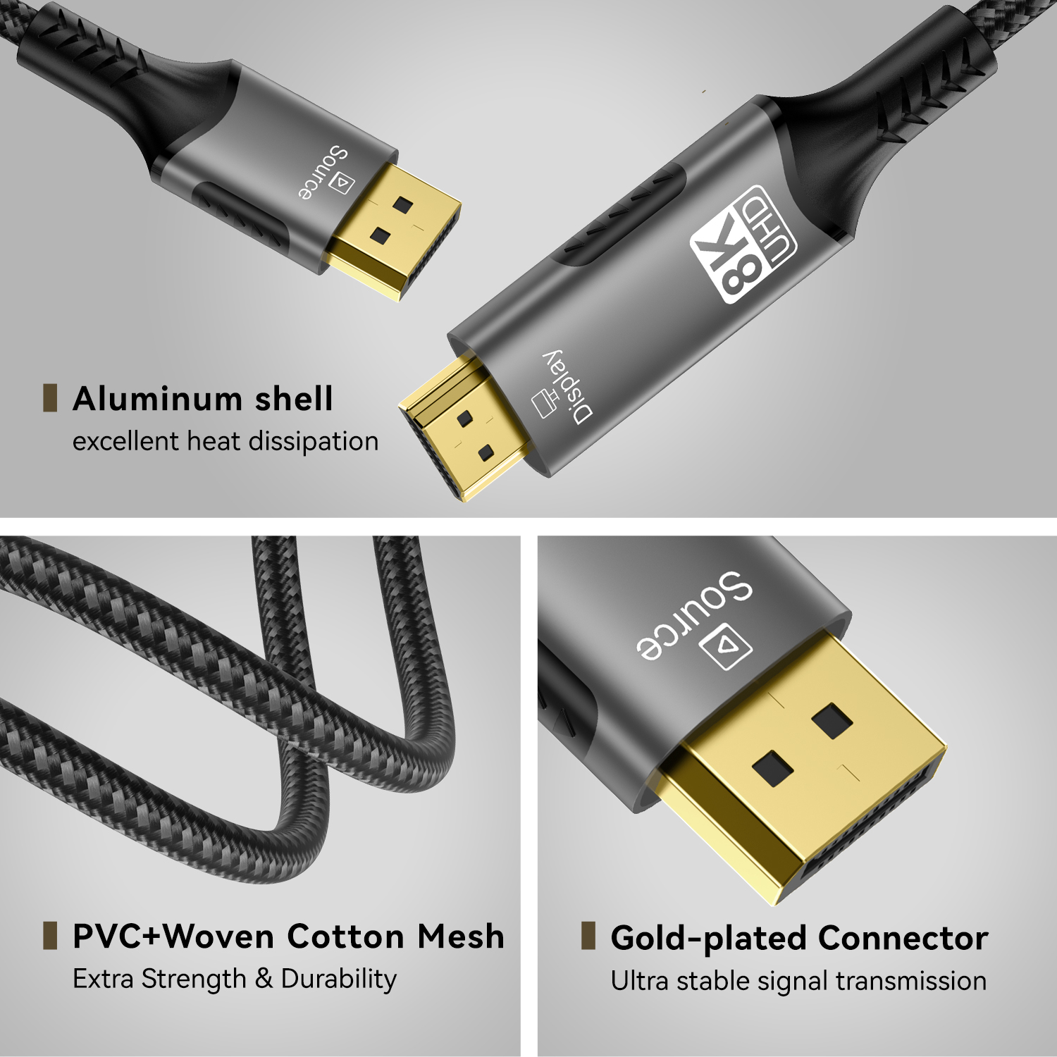DisplayPort to HDMI Cable 8K D - Hdmi Cable 2.1 评论和价格