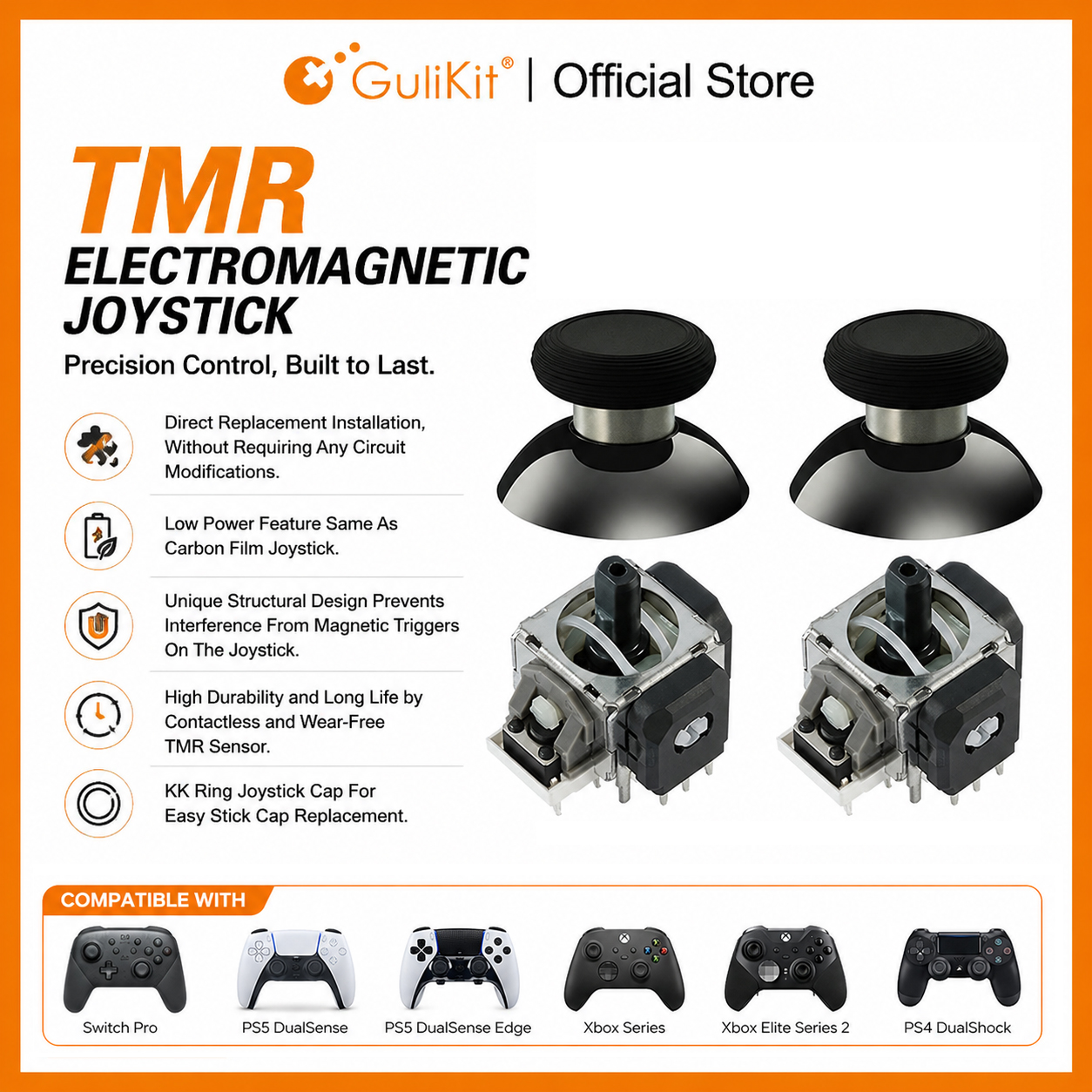 10 Pairs GuliKit TMR Joystick  - Gaming Console Tv Stick 评论和价格