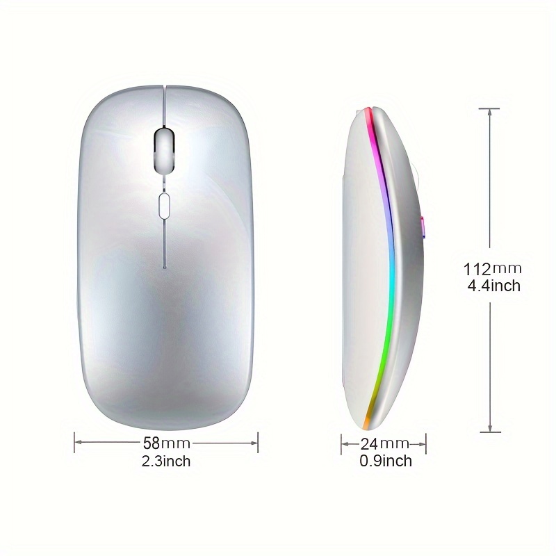 Wireless Bluetooth Mouse 2.4G  - Gaming Console Ipad 评论和价格