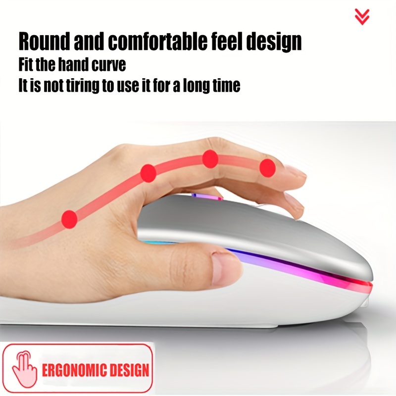 Wireless Bluetooth Mouse 2.4G  - Gaming Console Ipad 评论和价格