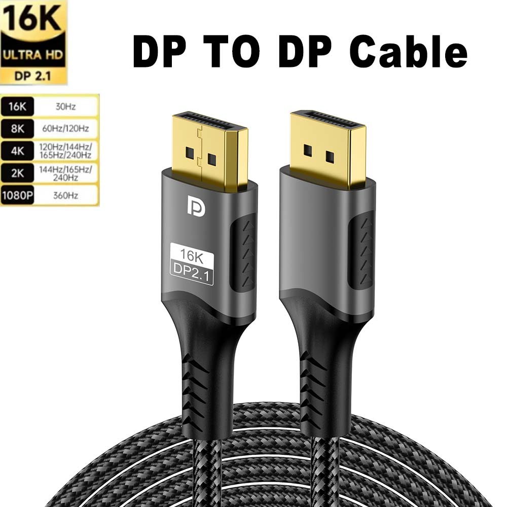 16K DP 2.1 8K@120Hz 4K@240Hz 8 - Hdmi Cable 2.1 评论和价格