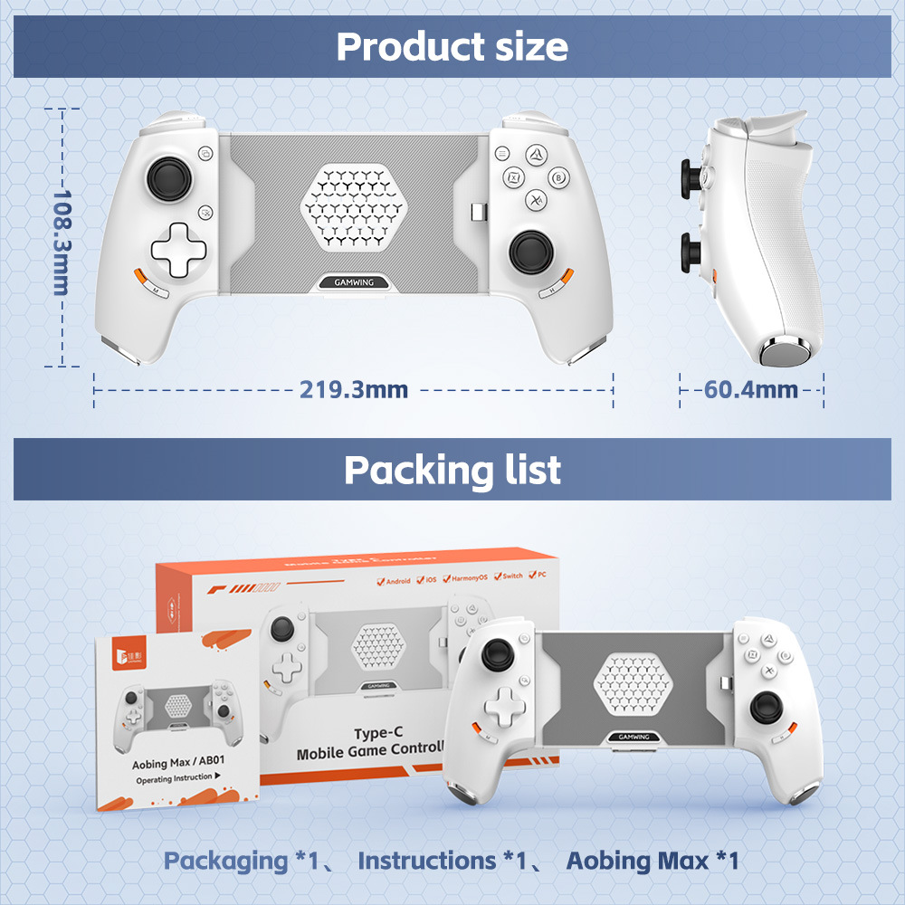 Original Gamwing Aobing Max Ty - Gaming Console For Phone 评论和价格